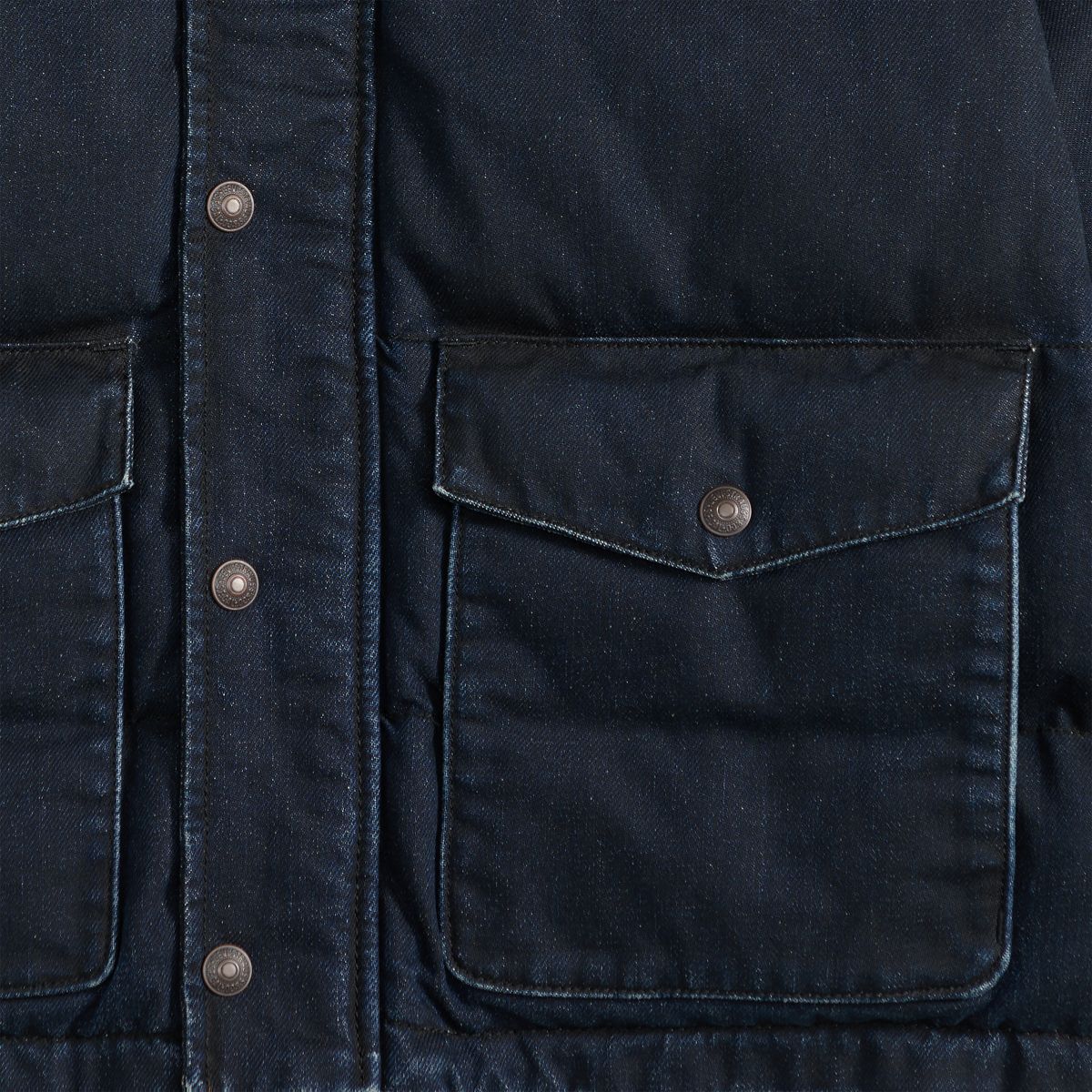 Outerlane Down Fill Puffer — Coated Party - Dark Wash