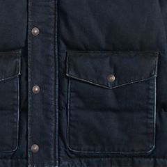 Outerlane Down Fill Puffer — Coated Party - Dark Wash 7