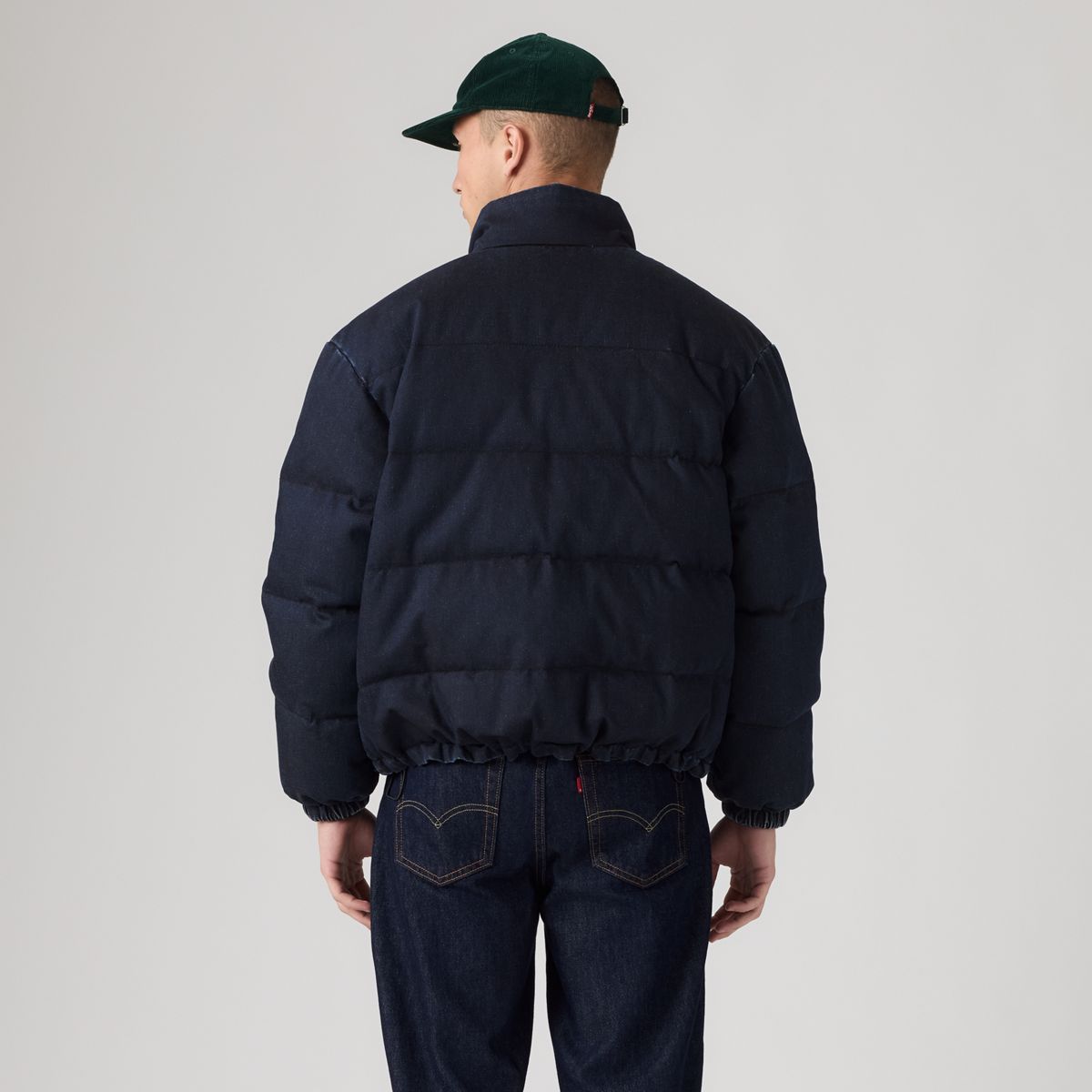 Outerlane Down Fill Puffer — Coated Party - Dark Wash