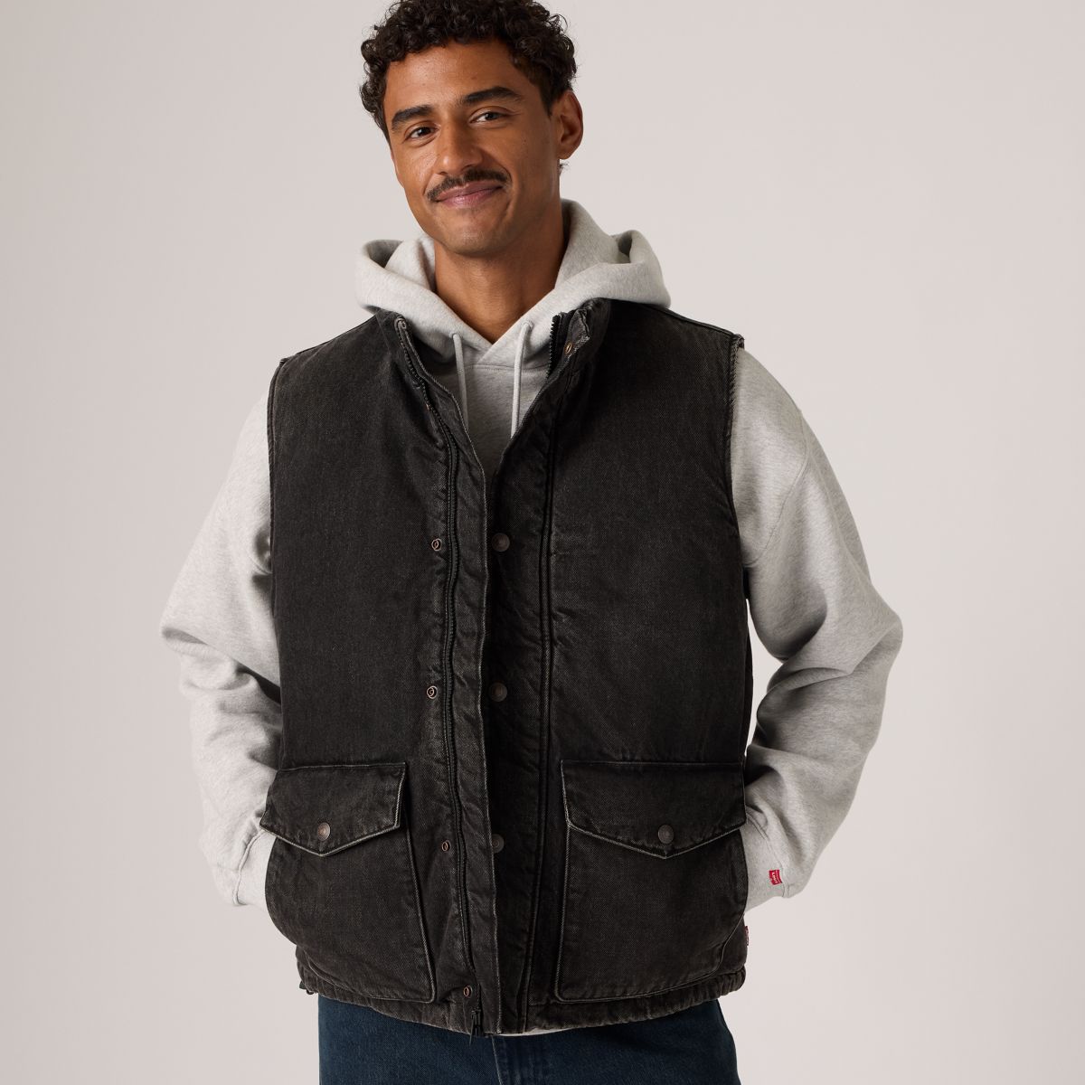 Bexley Puffer Vest — Late Night Adventures - Black