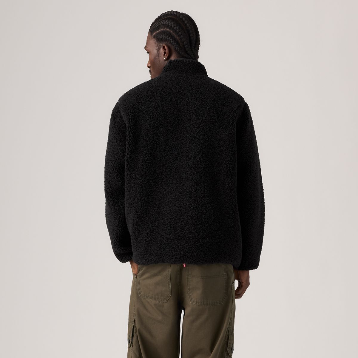 Campo Sherpa Jacket — Jet Black - Black
