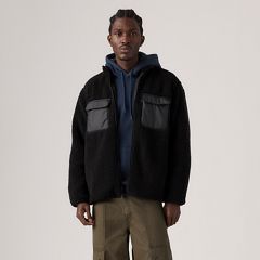 Campo Sherpa Jacket — Jet Black - Black 3