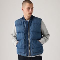 Inniswood Puffer Vest — Feeling Good Today - Dark Wash 1