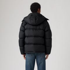 Rockwell Hooded Down Fill Puffer Jacket — Jet Black - Black 4