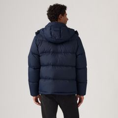 Rockwell Hooded Down Fill Puffer Jacket — Navy Blazer - Blue 4