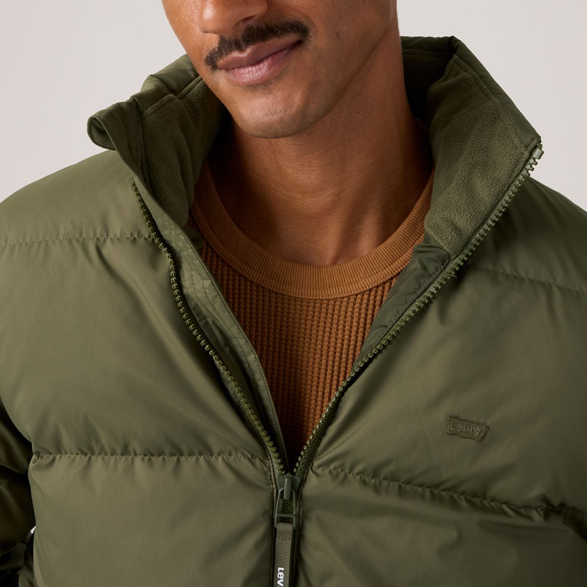 Rockwell Hooded Down Fill Puffer Jacket — Olive Night - Green