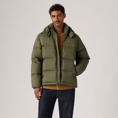 Rockwell Hooded Down Fill Puffer Jacket — Olive Night - Green 3