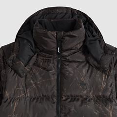 Rockwell Hooded Down Fill Puffer Jacket — Grassland Camo Dark Tonal - White 6
