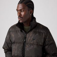 Rockwell Hooded Down Fill Puffer Jacket — Grassland Camo Dark Tonal - White 2