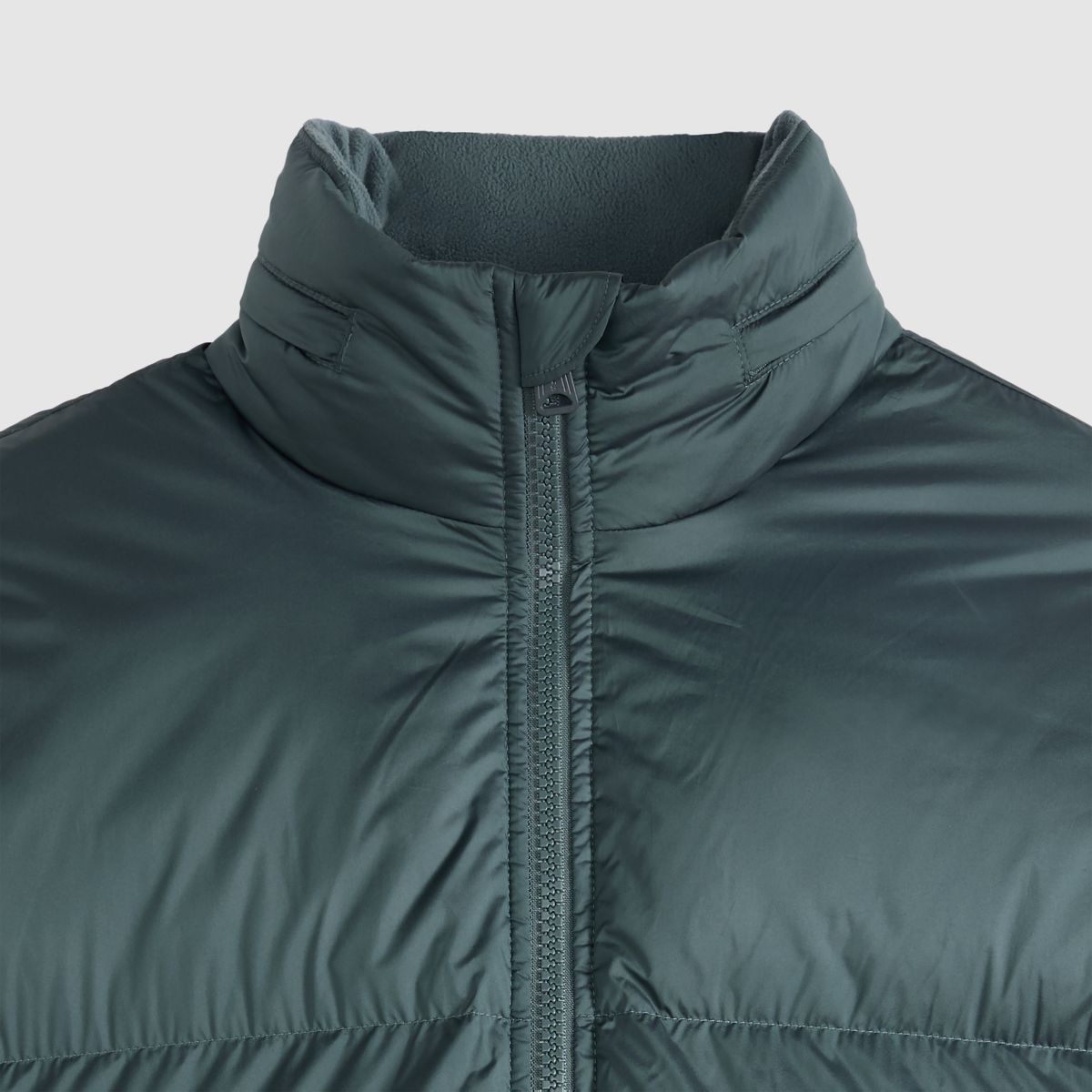 Aurue Down Fill Short Puffer Jacket — Dark Slate - Blue