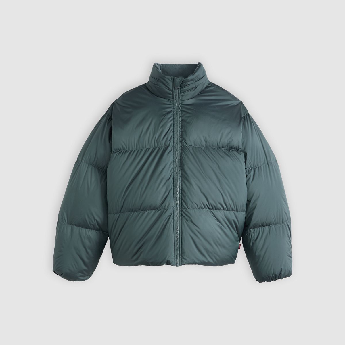 Aurue Down Fill Short Puffer Jacket — Dark Slate - Blue