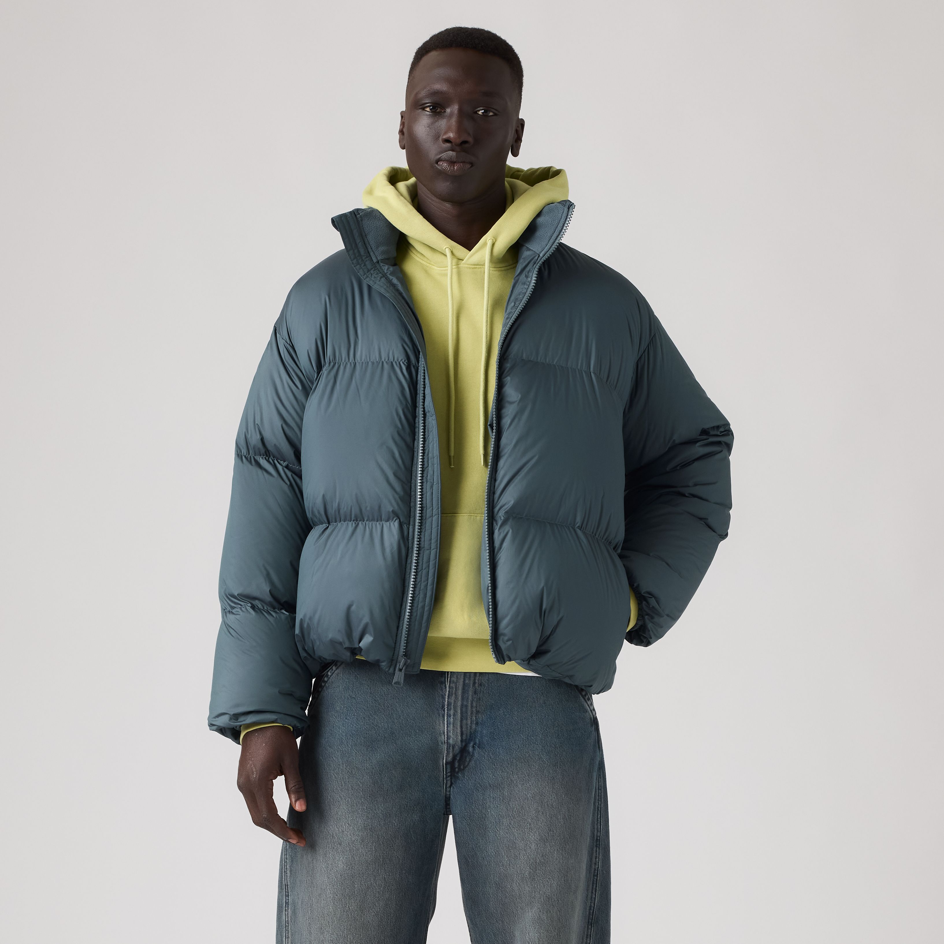 Aurue Down Fill Short Puffer Jacket 1
