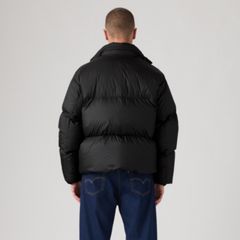 Aurue Down Fill Short Puffer Jacket — Dark Phantom - Black 4