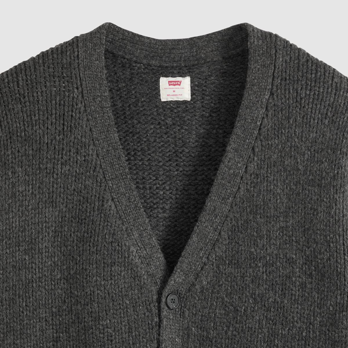 Mammoth Cardigan — Obscidian Heather - Black