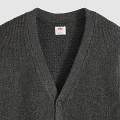 Mammoth Cardigan — Obscidian Heather - Black 6