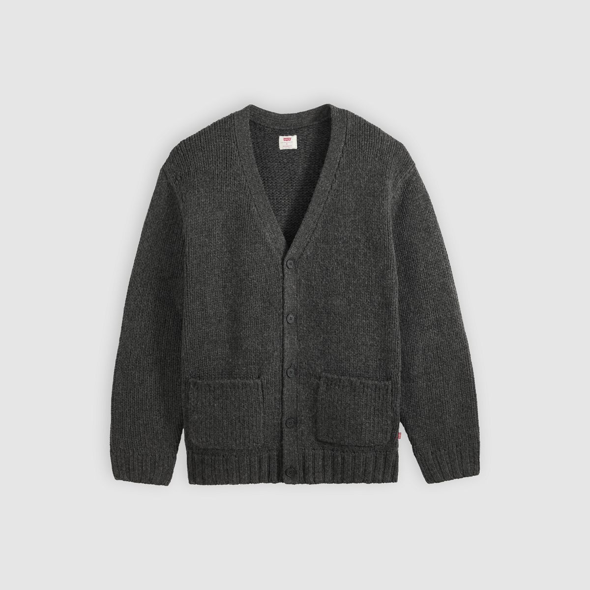 Mammoth Cardigan — Obscidian Heather - Black