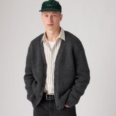 Mammoth Cardigan — Obscidian Heather - Black 1