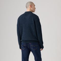 Mason Collared Quarter Zip — Windsome Navy - Blue 4