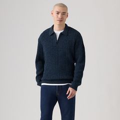 Mason Collared Quarter Zip — Windsome Navy - Blue 3