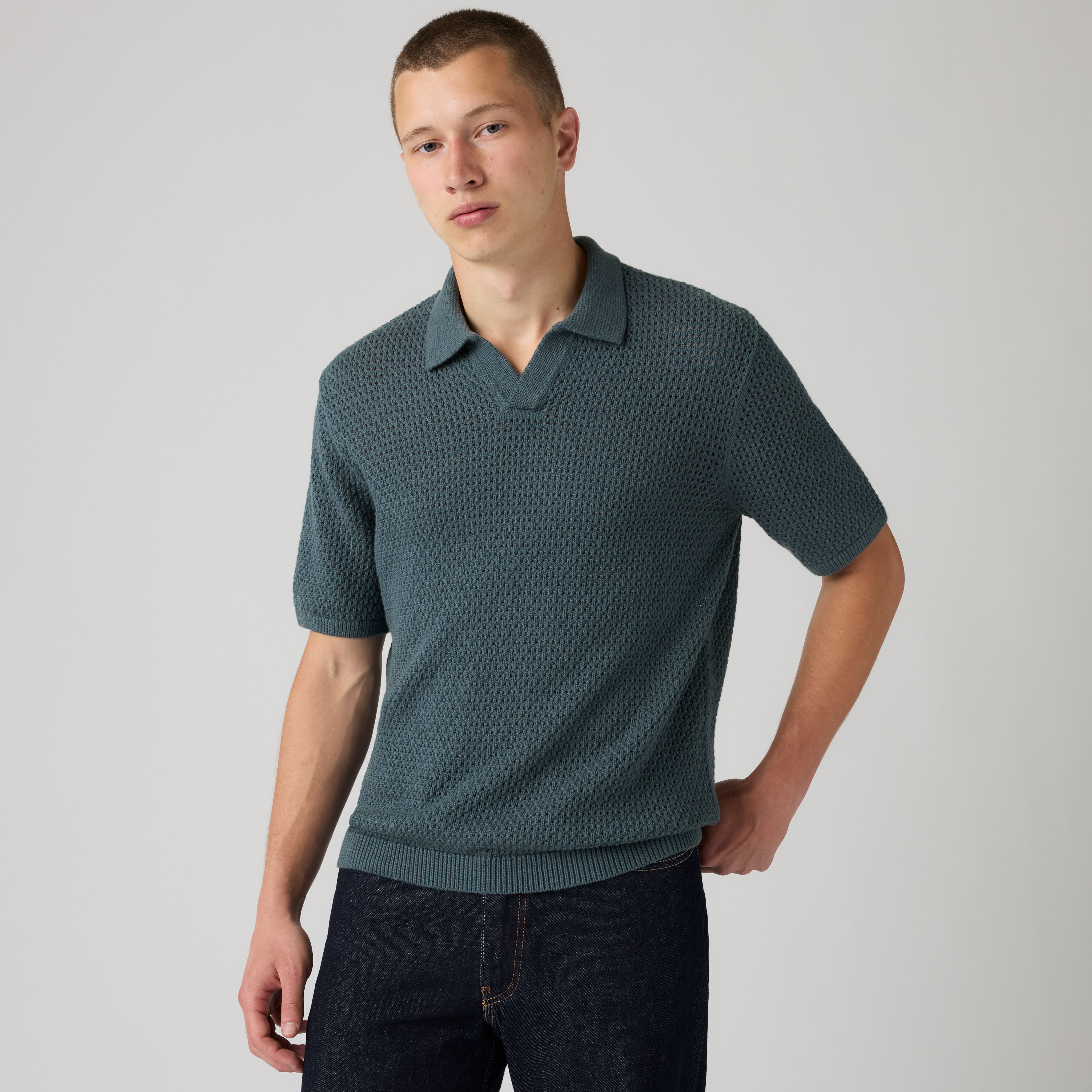 Dillon Open Collar Polo 1