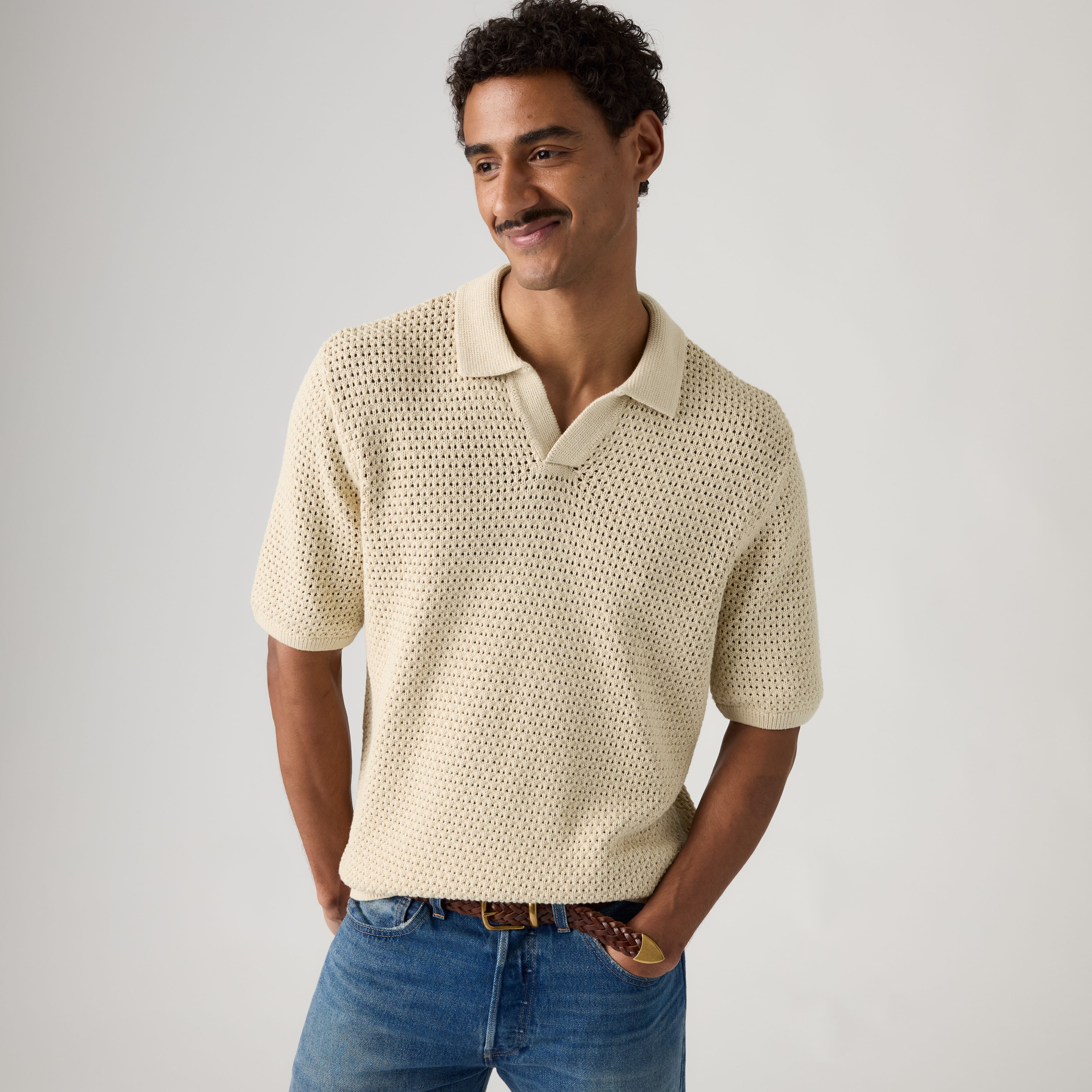 Dillon Open Collar Polo 1