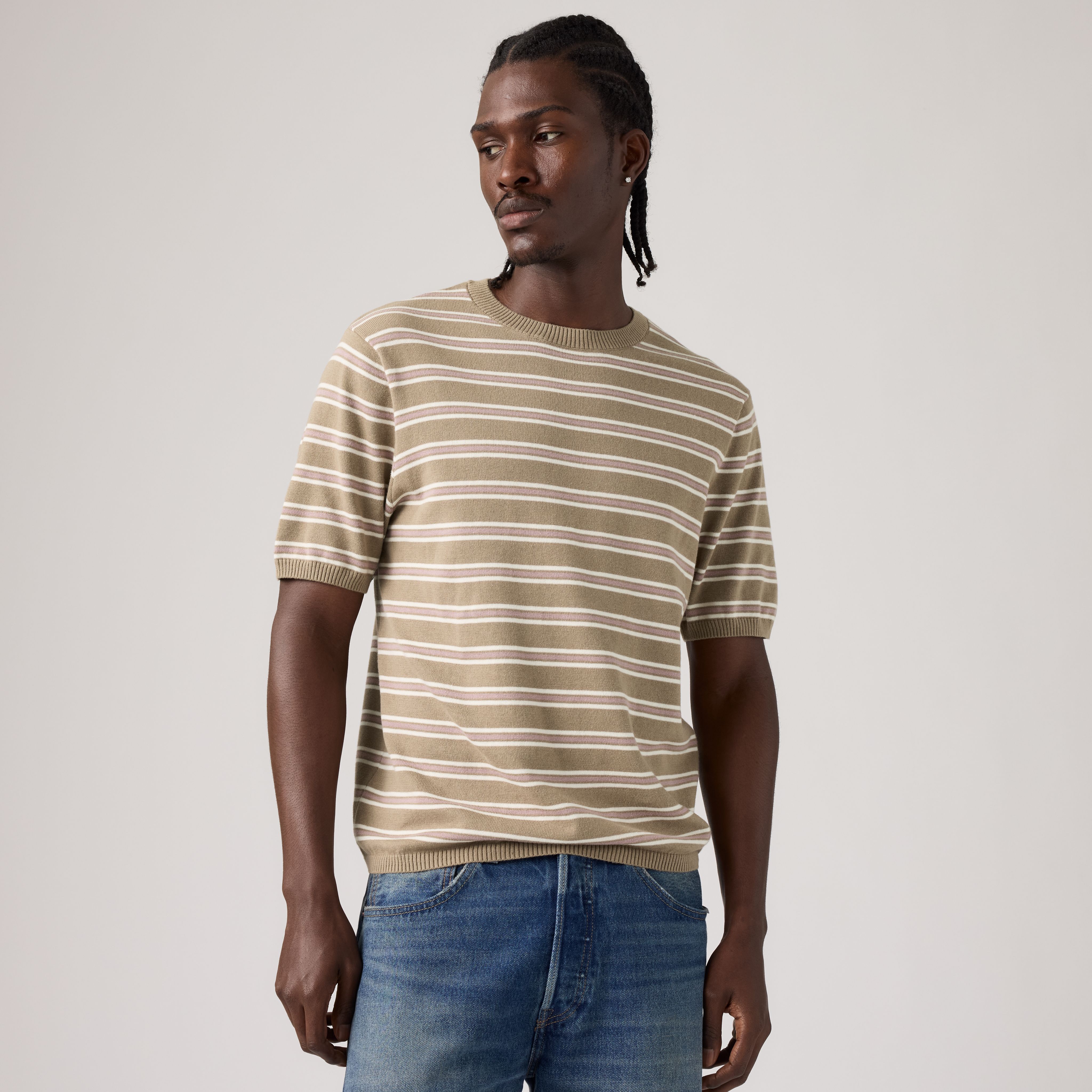 Short-Sleeve Sweater Tee 1