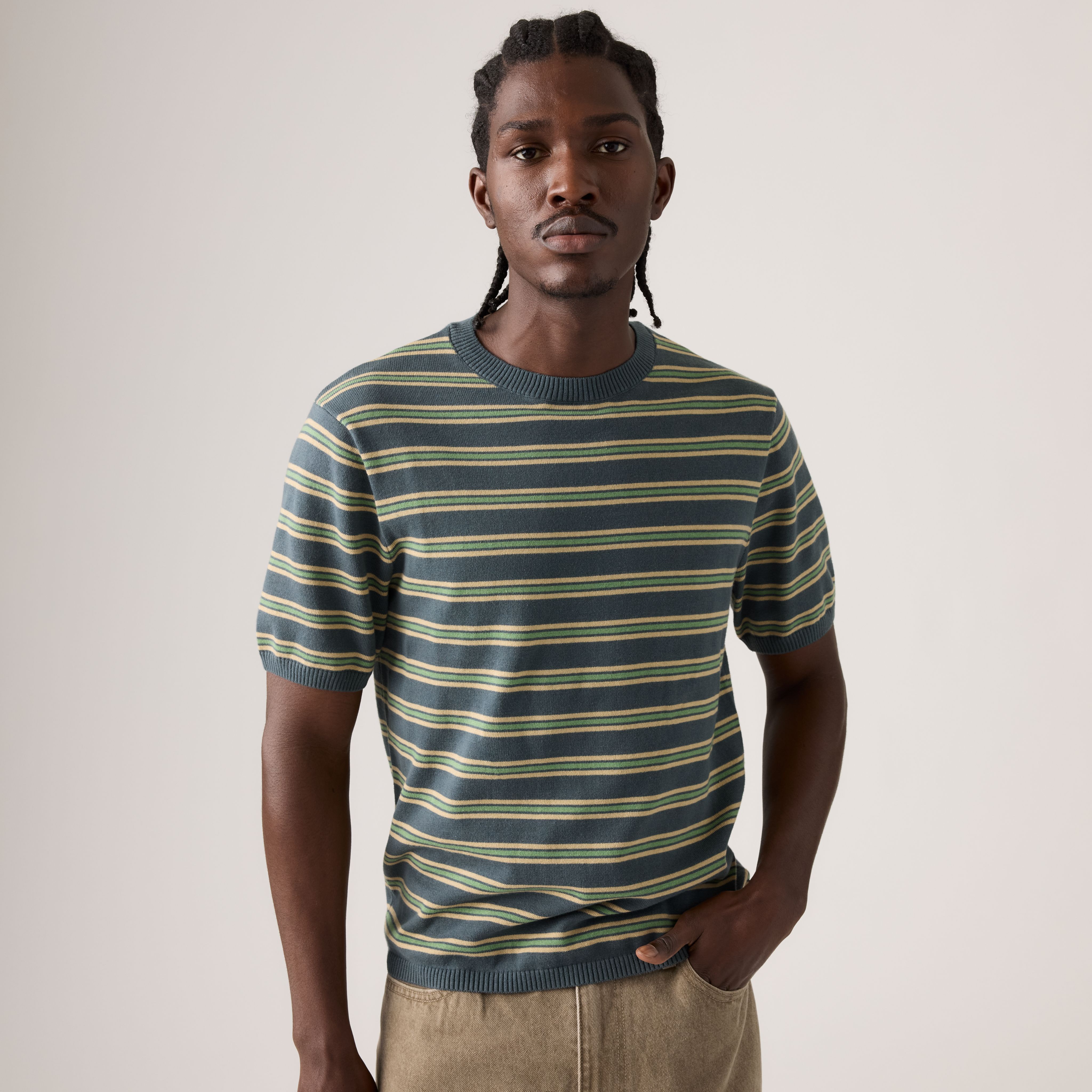 Short-Sleeve Sweater Tee 1