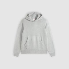 Portola Sweater Hoodie — Mid Tone Grey Heathe - White 5