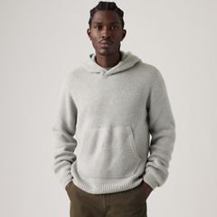 Portola Sweater Hoodie — Mid Tone Grey Heathe - White 1