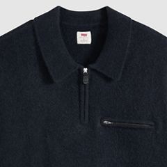 Boulder Quarter-Zip Collared Sweater — Navy Heather - Blue 6