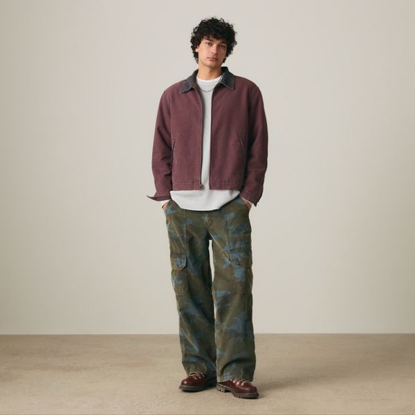 Castro Full Zip Lined Jacket — Allspice Sky - Brown