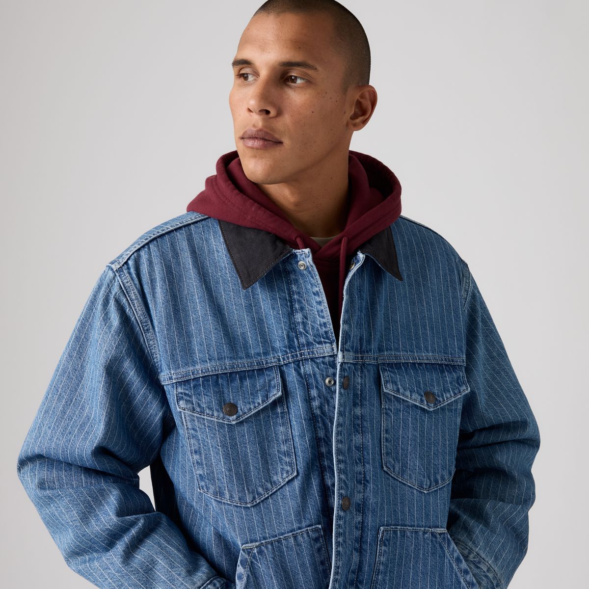 Munroe Denim Trucker Jacket — Kite Express - Medium Wash