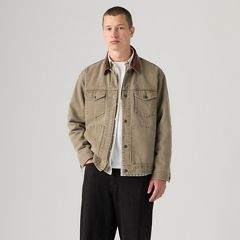 Munroe Denim Trucker Jacket — Salty Capers - Green 4