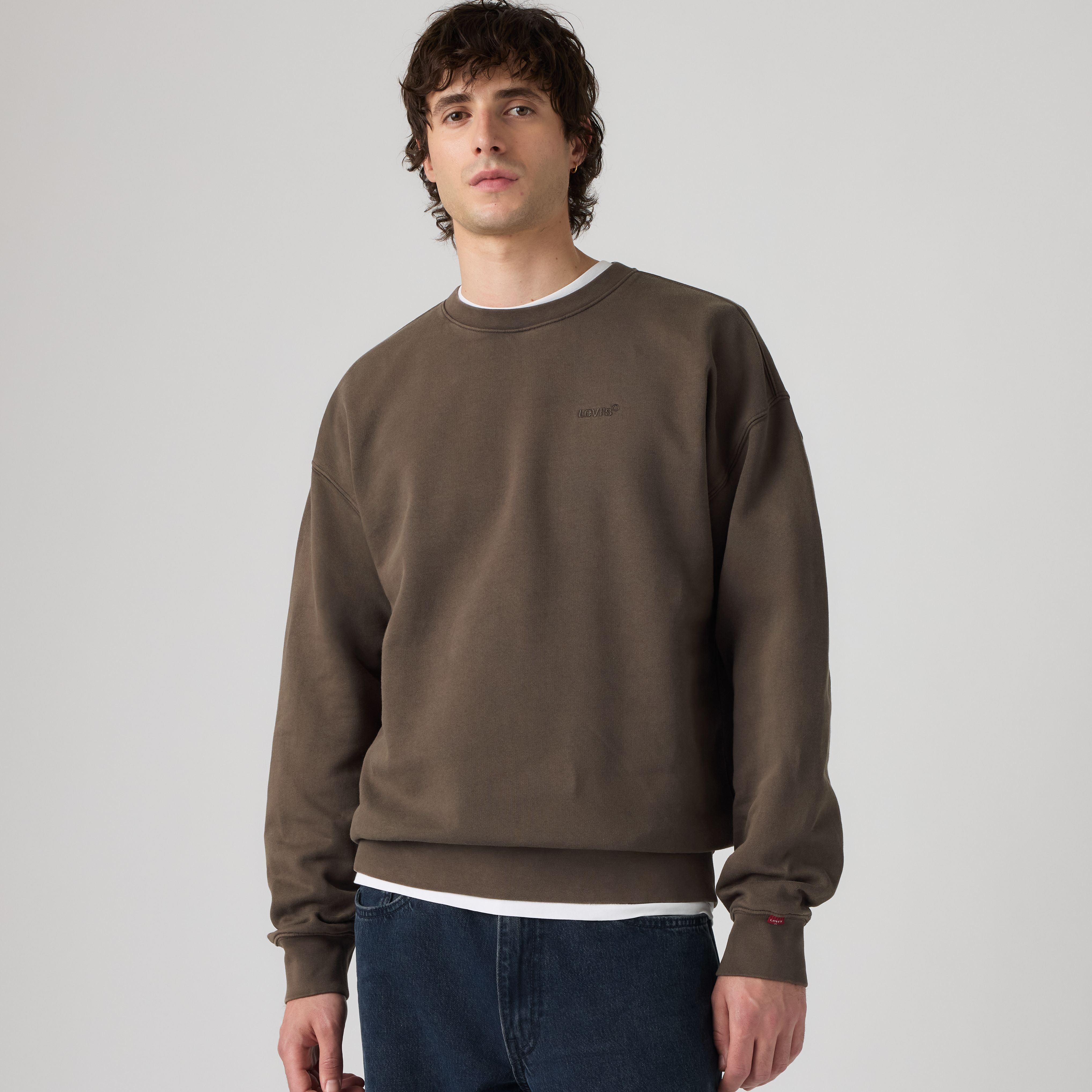 Authentic Crewneck Garment Dye Sweatshirt 1