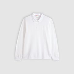 100% Cotton Levi's Original Long-Sleeve Polo — Bright White - White 5