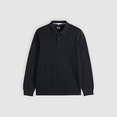 100% Cotton Levi's Original Long-Sleeve Polo — Mineral Black - Black 5
