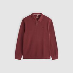 100% Cotton Levi's Original Long-Sleeve Polo — Tawny Port - Purple 5