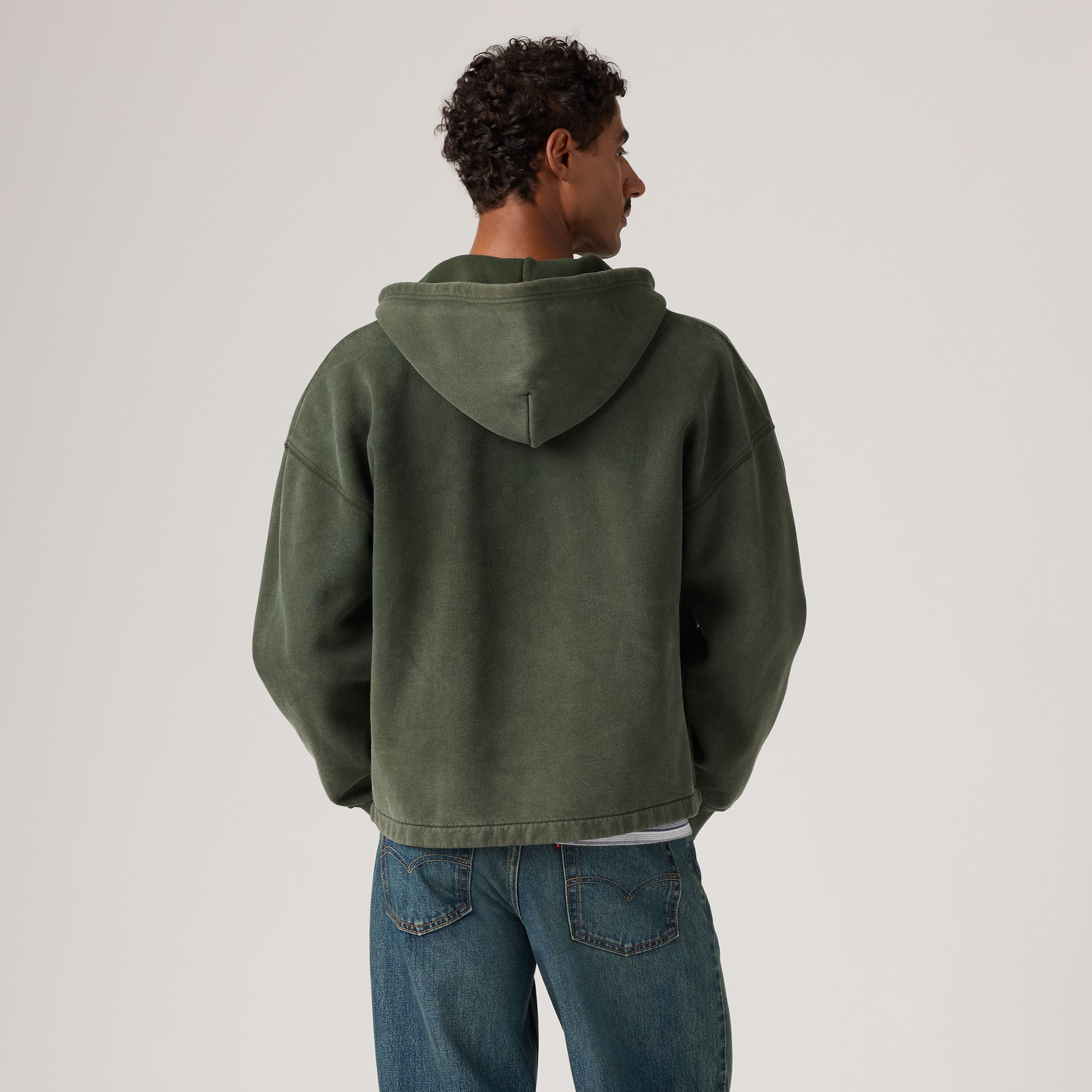 Felpa con cappuccio Open Hem 5