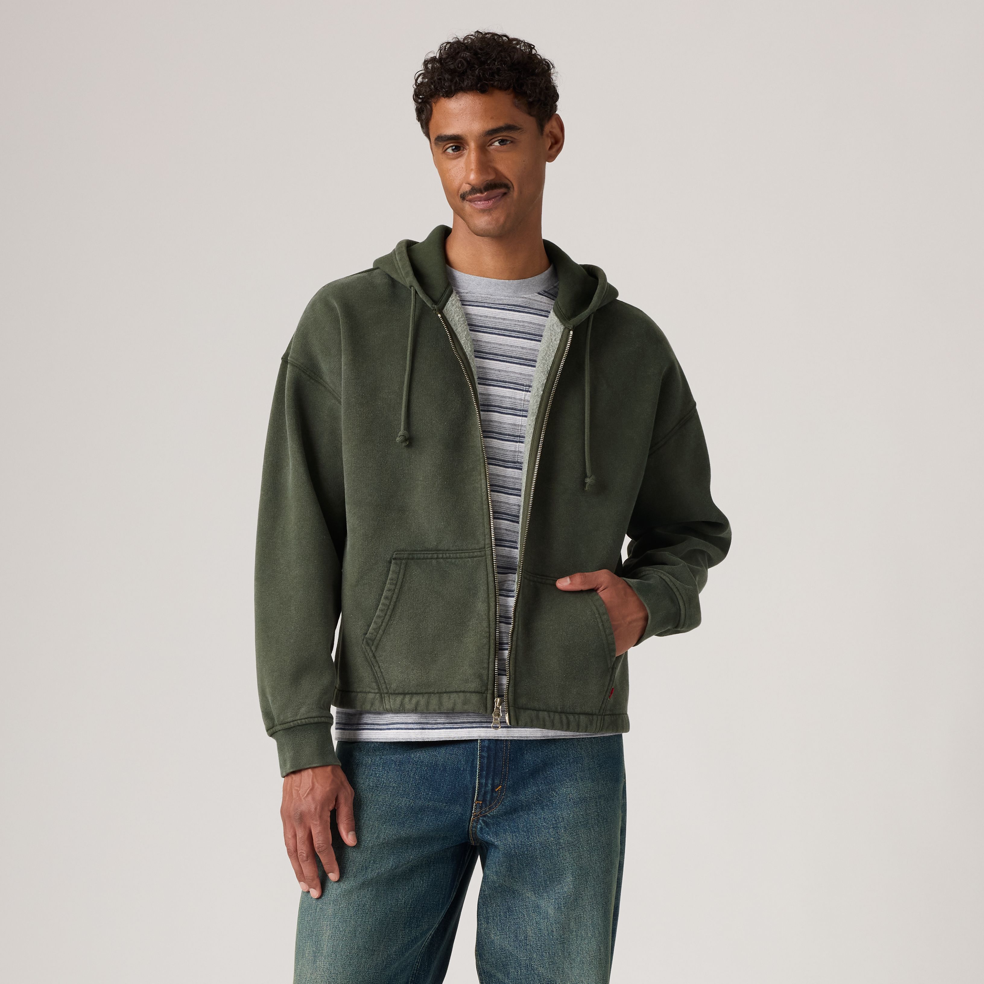 Felpa con cappuccio Open Hem 3