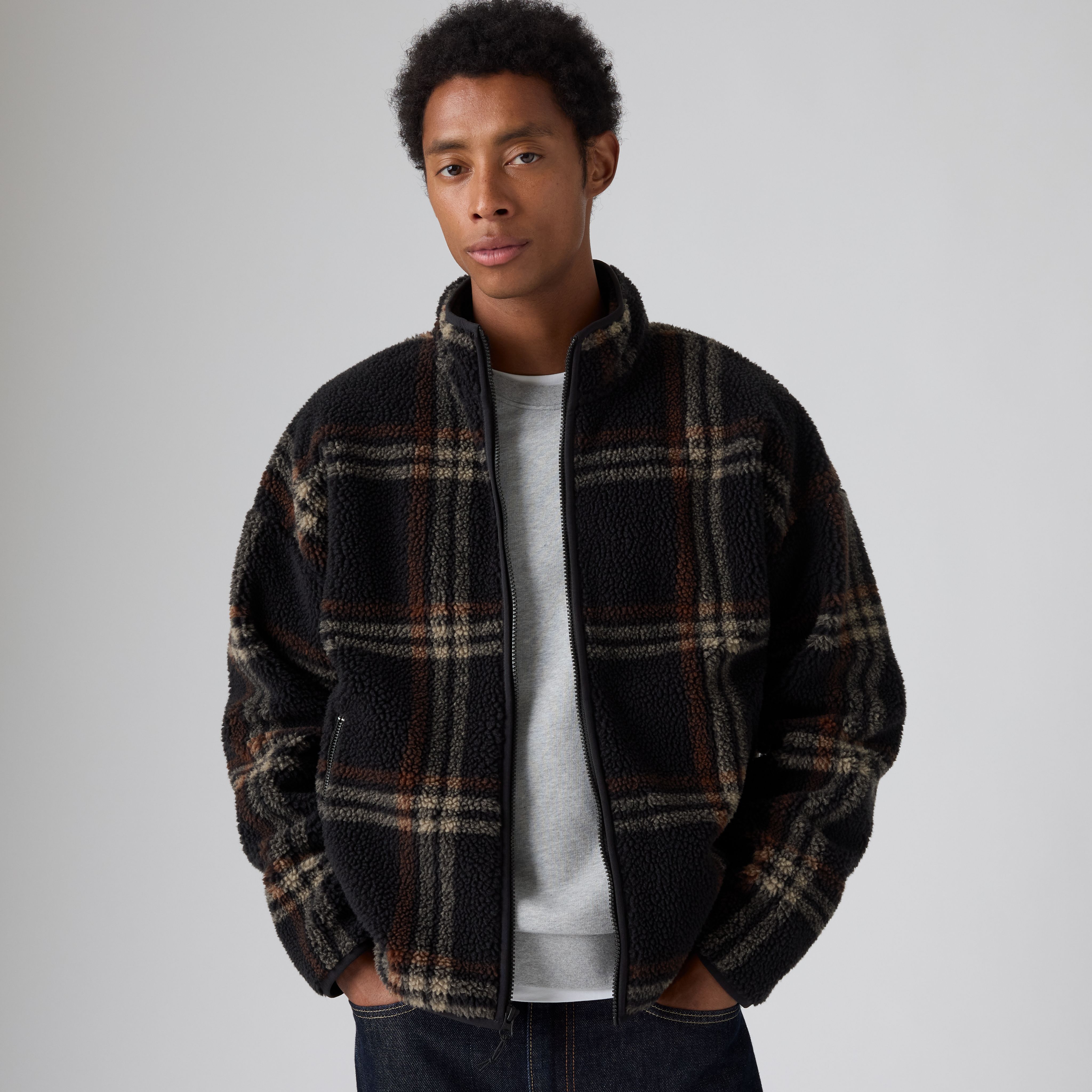 Nolan Sherpa Full-Zip Sweater 1