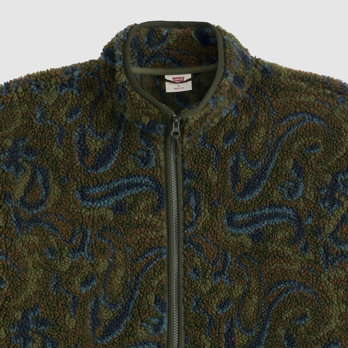 Nolan Sherpa Full-Zip Sweater — Sedona Sherpa Paisley Rosin - Multi-Color