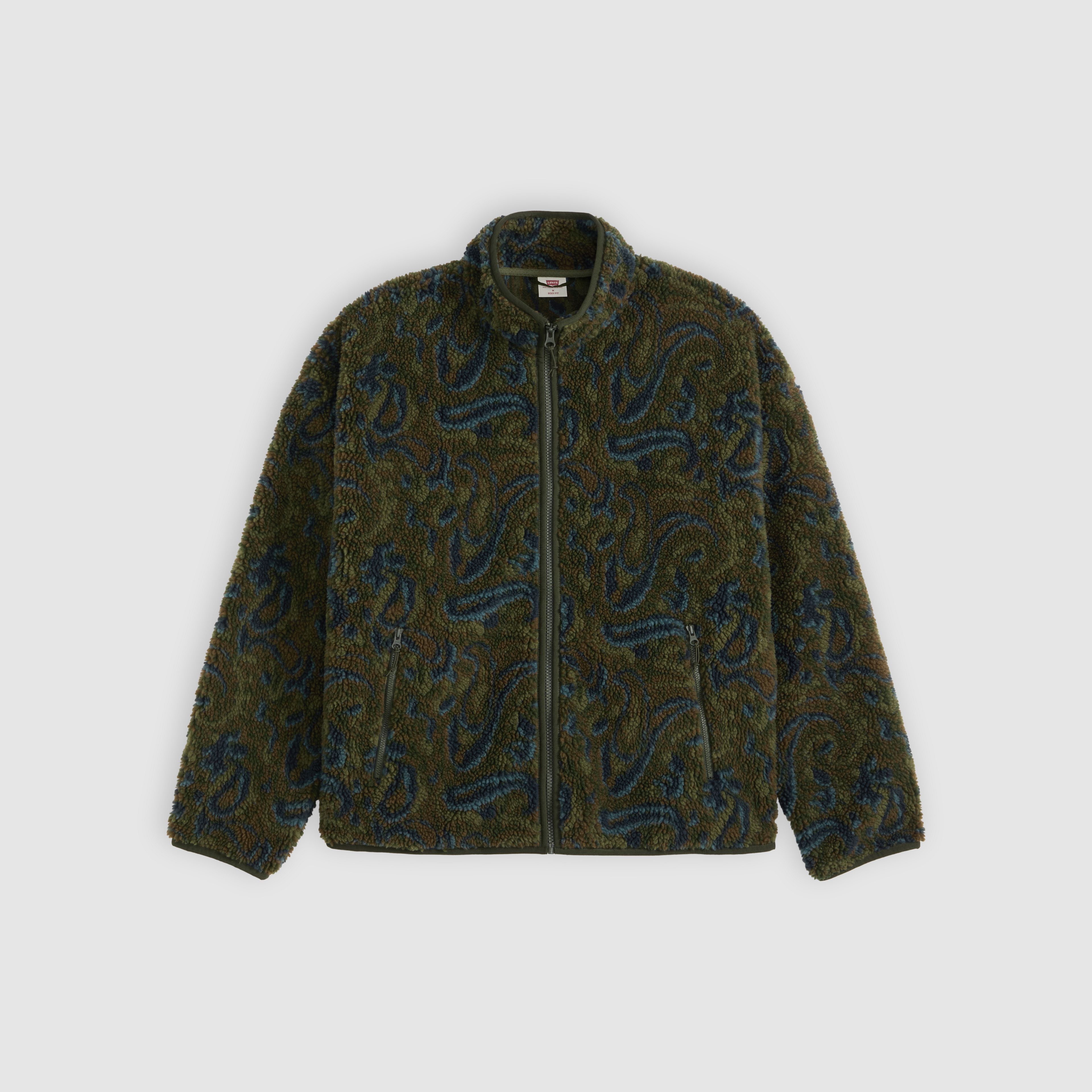 Nolan Sherpa Full-Zip Sweater