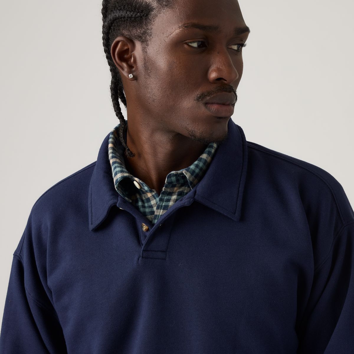 Leo Rugby Sweatshirt — Navy Blazer - Blue
