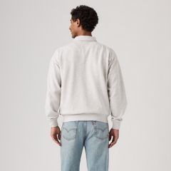 Leo Rugby Sweatshirt — Light Gray Heather Bros - White 4