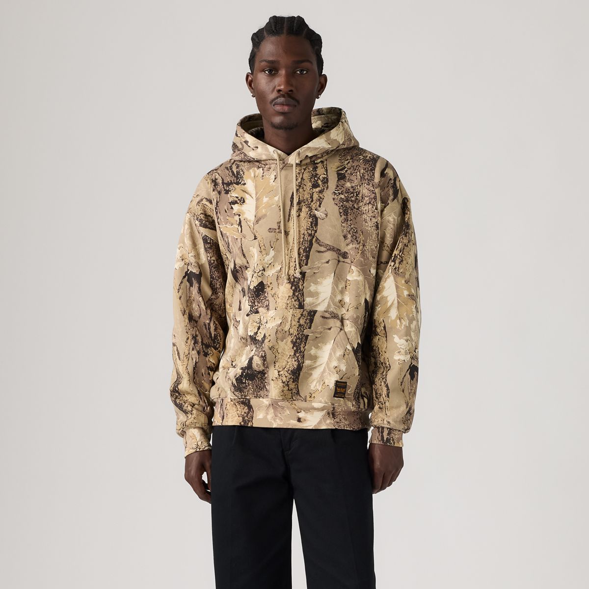 Workwear Pullover Hoodie — Tex Forest Camo Trench Coat - Multi-Color