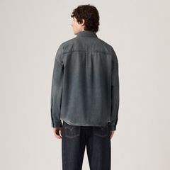 Lenox Loose Western Overshirt — Late Night Drives - Dark Wash 6