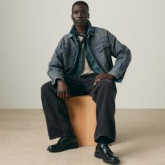 Lenox Loose Western Overshirt — Late Night Drives - Dark Wash 1