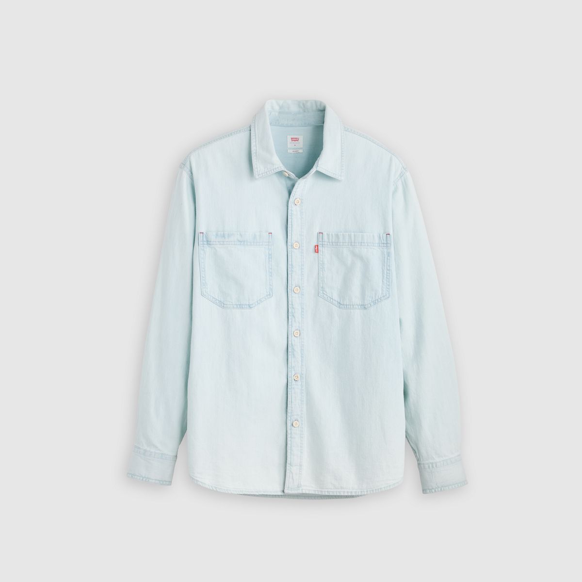 Mariposa Relaxed Denim Worker Shirt — Luisa Light Wash - Light Wash