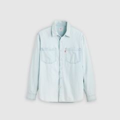 Mariposa Relaxed Denim Worker Shirt — Luisa Light Wash - Light Wash 5