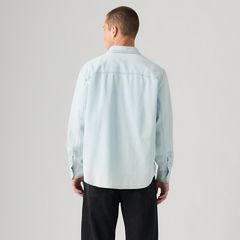 Mariposa Relaxed Denim Worker Shirt — Luisa Light Wash - Light Wash 4